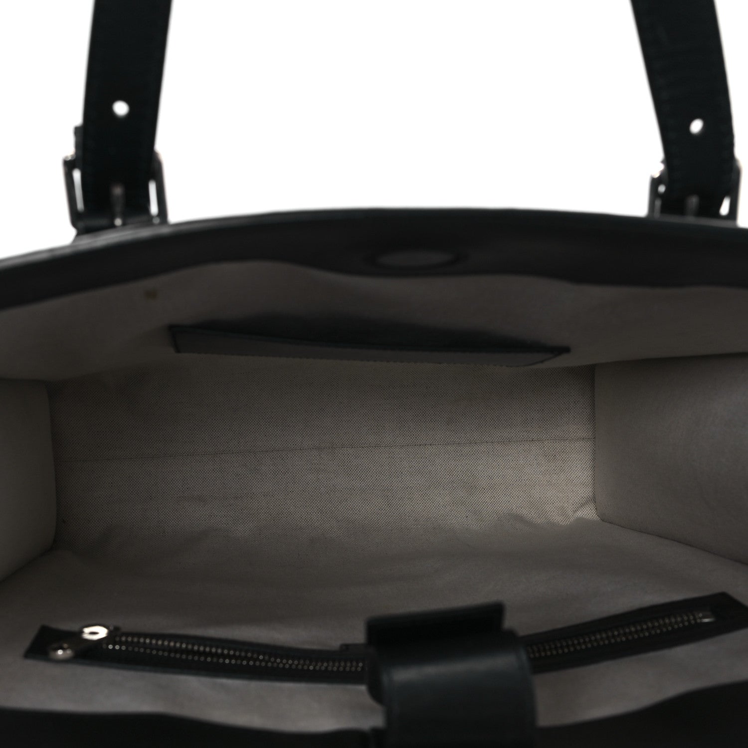 Gucci Calfskin GG Tennis Embossed Medium Tote Bag Black 5 of 11