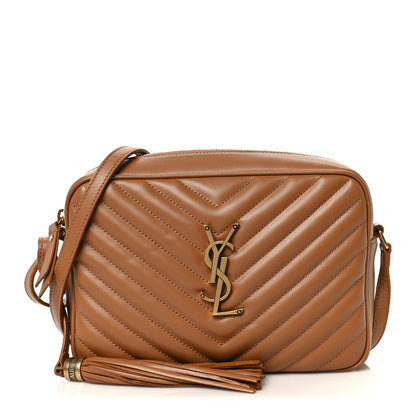 Saint Laurent Calfskin Matelasse Monogram Lou Camera Bag Cinnamon 1 of 10