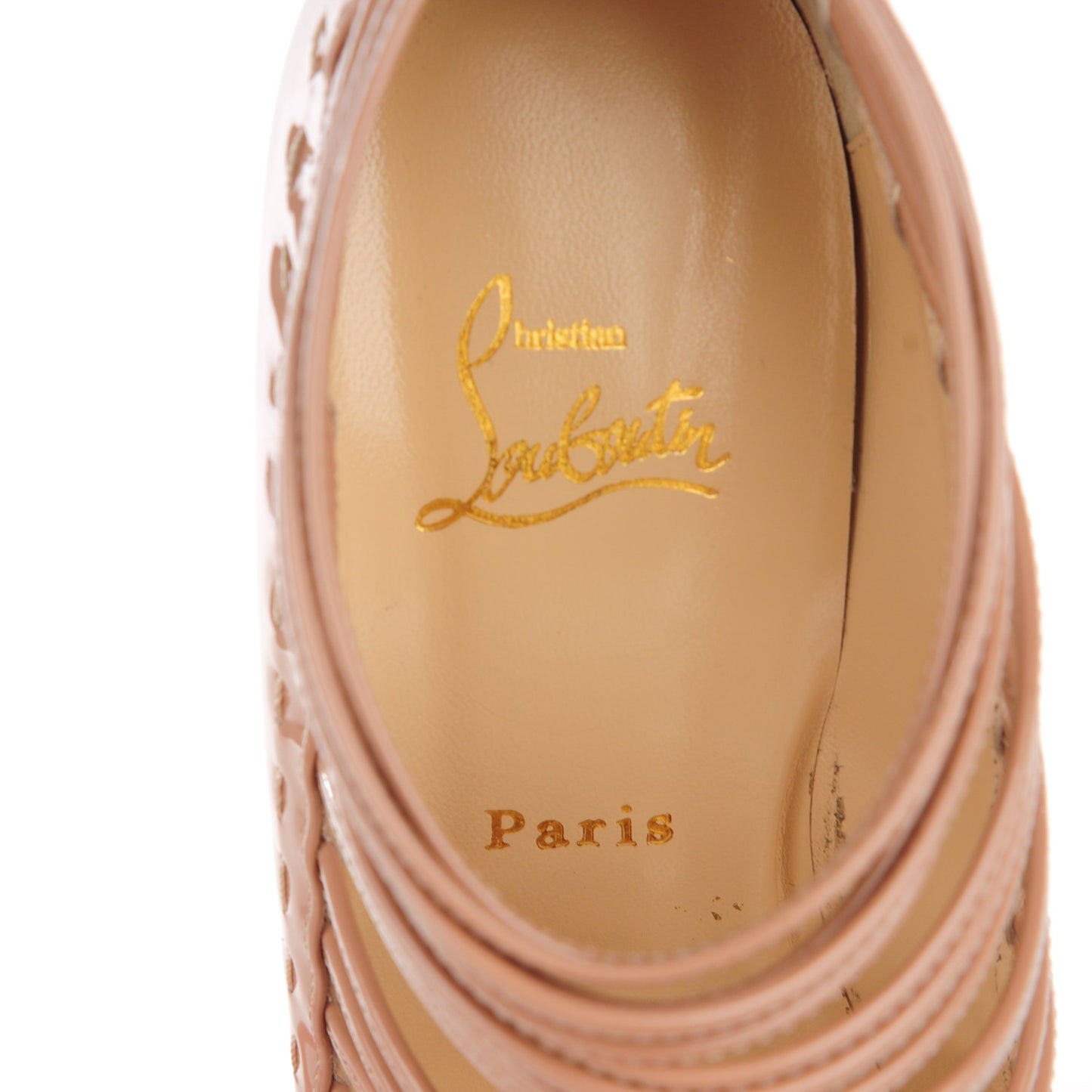 Patent Gortika 100 Strappy Sandals 40 Nude