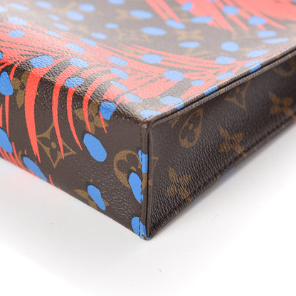 Louis Vuitton Monogram Jungle Dots Toiletry Pouch 26 Coquelicot Denim 6 of 8