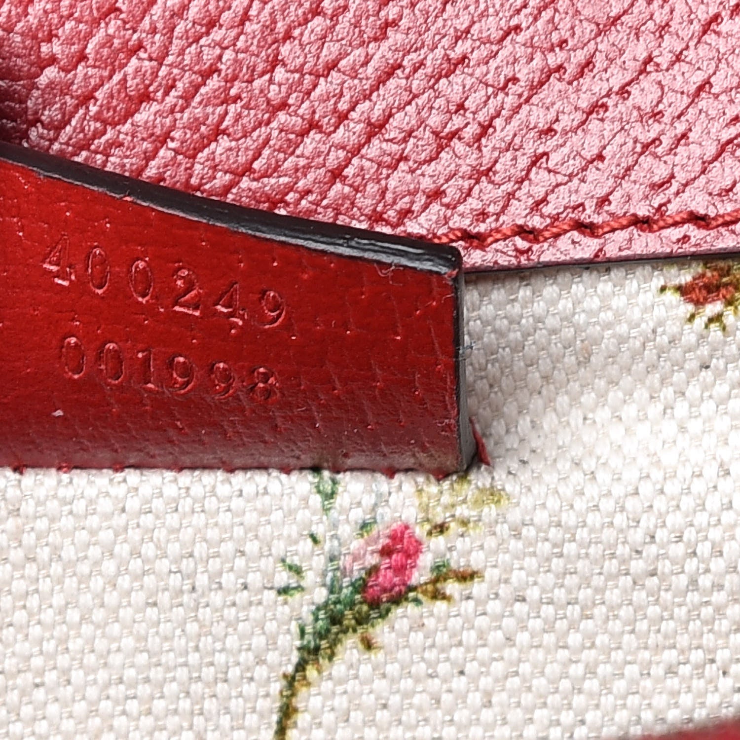 Gucci Calfskin Web Floral Embroidered Small Dionysus Shoulder Bag Hibiscus Red 7 of 12
