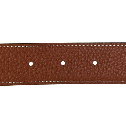 Hermes Box Togo 32mm H Belt 95 Black Gold 3 of 4