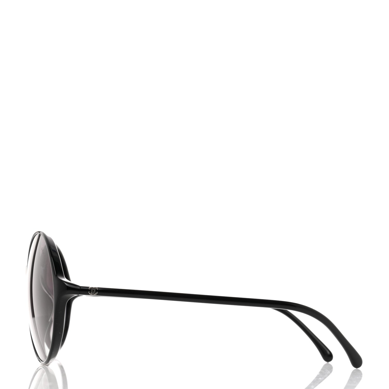 Chanel CC Round Spring Sunglasses 5279-A Black 3 of 8