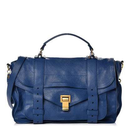 Proenza Schouler Lambskin Medium PS1 Satchel Royal Blue 1 of 14