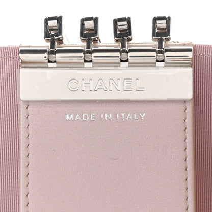 Chanel Iridescent Calfskin Quilted Classic 4 Key Holder Wallet Pink 6 of 10