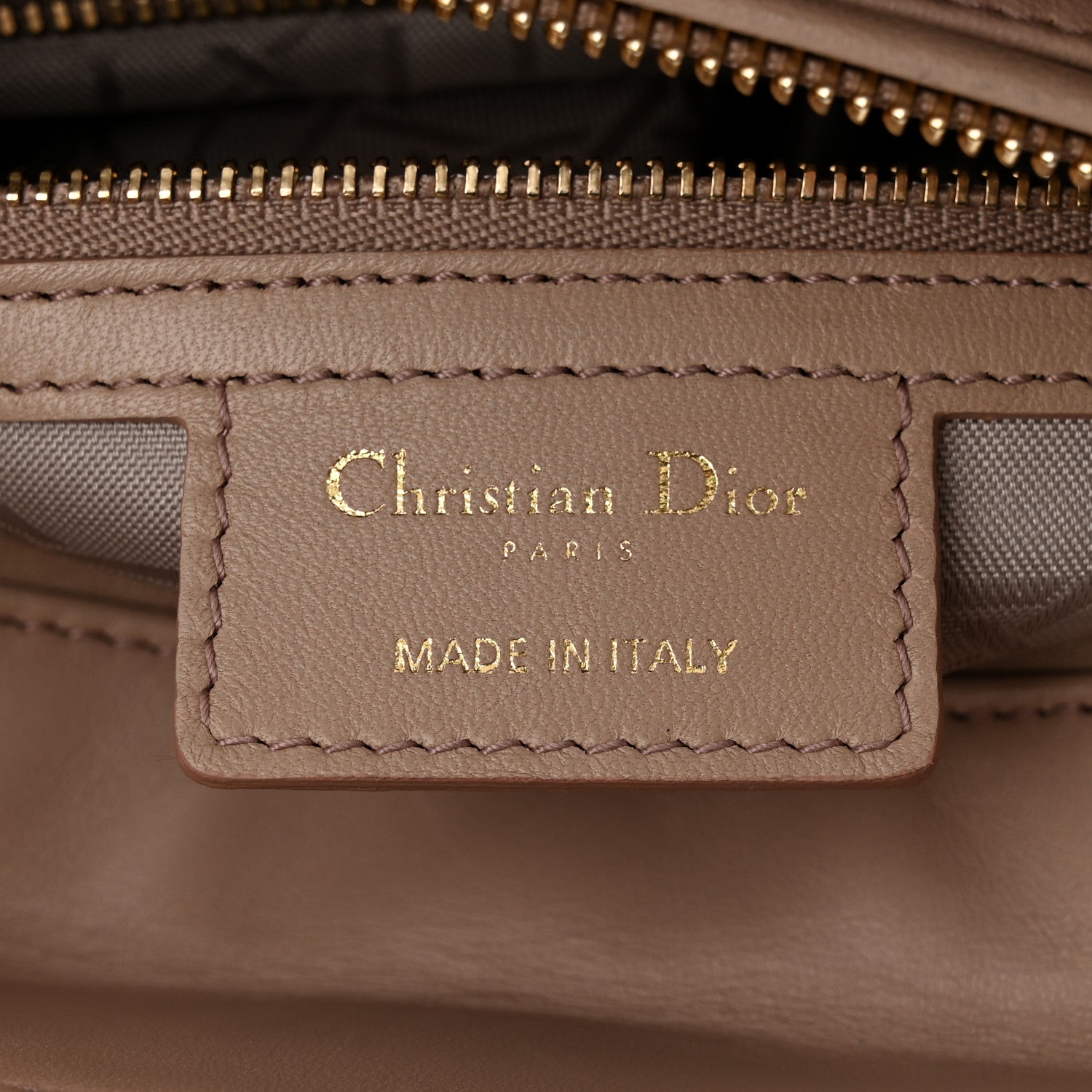 Christian Dior Lambskin Cannage Medium Lady Dior Beige 6 of 11