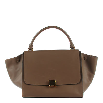 Celine Smooth Calfskin Medium Trapeze Taupe 1 of 8