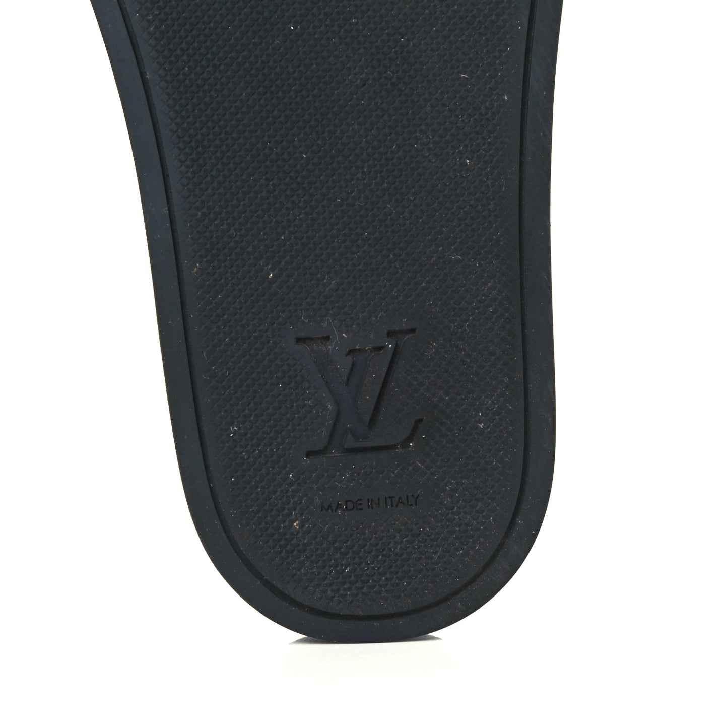 Rubber Embossed Monogram Mens Waterfront Mules 6 Black