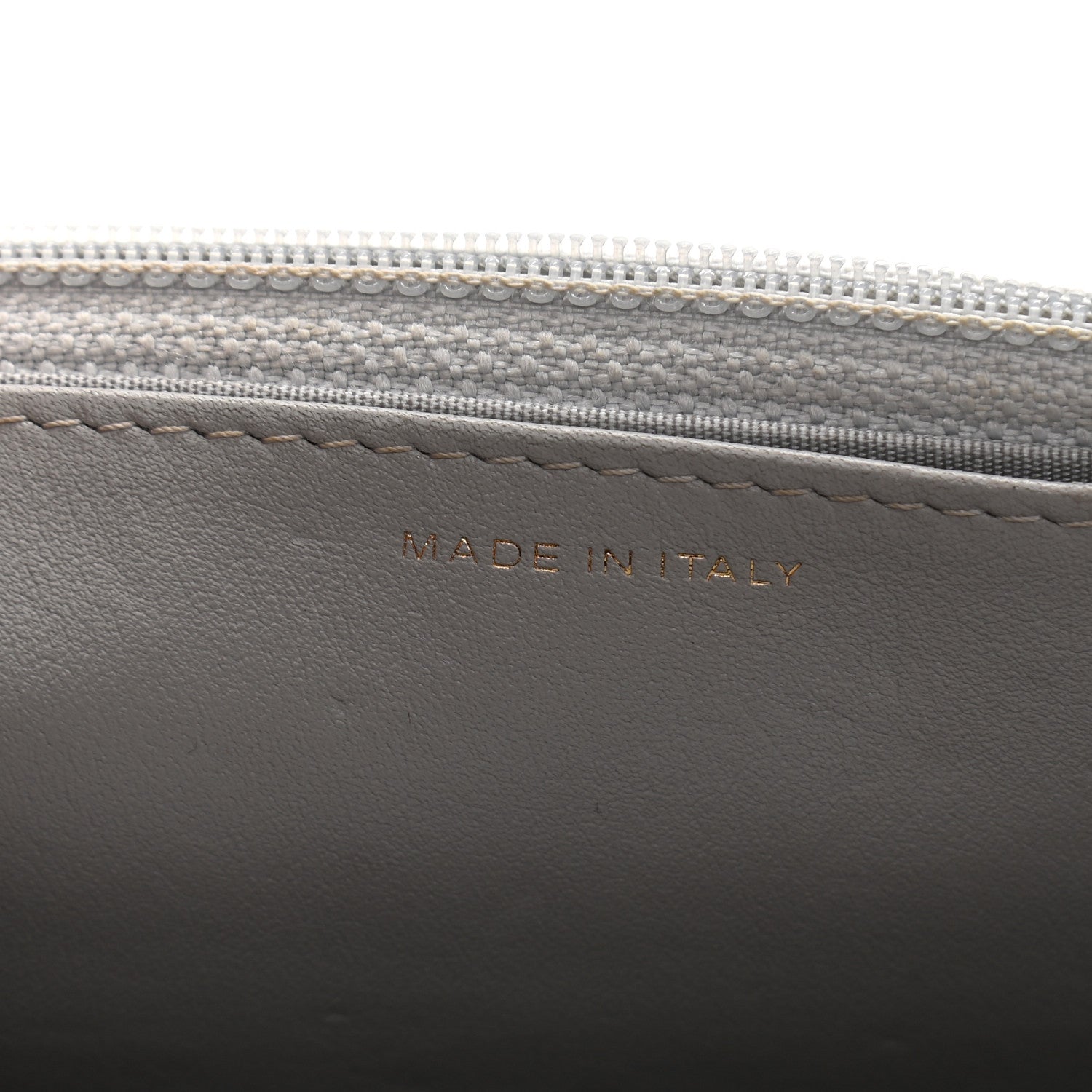 Chanel Caviar Quilted Boy Wallet On Chain WOC Grey 7 of 13