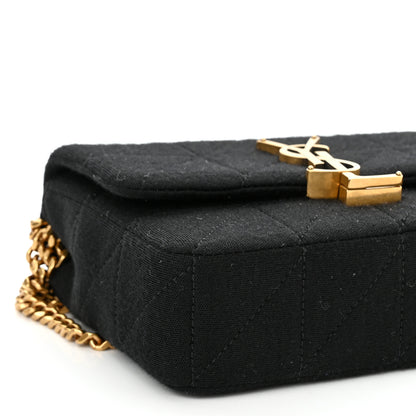 Saint Laurent Jersey Wool Patchwork Monogram Medium Jamie Baguette Black 8 of 9