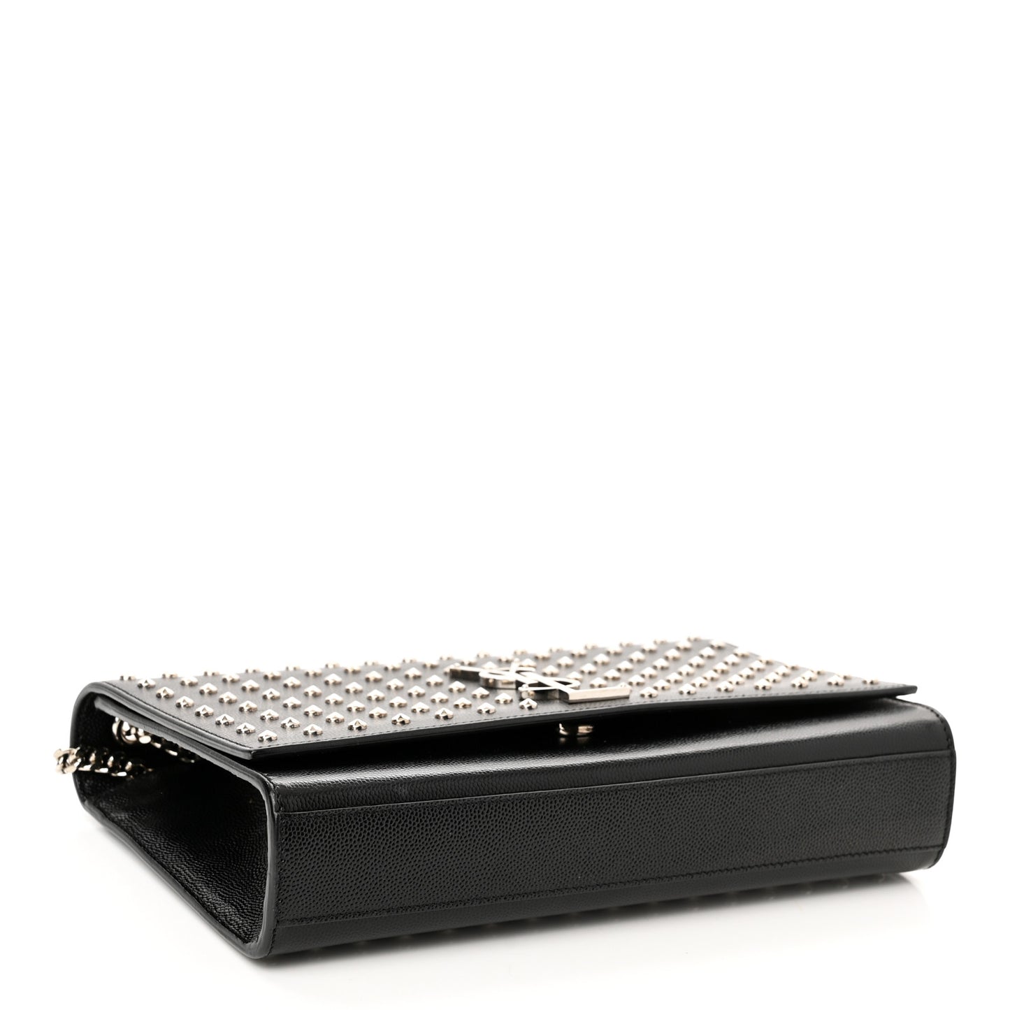 Grain De Poudre Studded Medium Monogram Kate Satchel Black