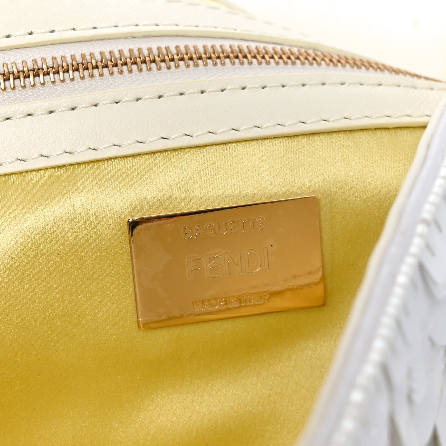 Sequin Paillettes Vitello Grace Sex and the City Baguette White