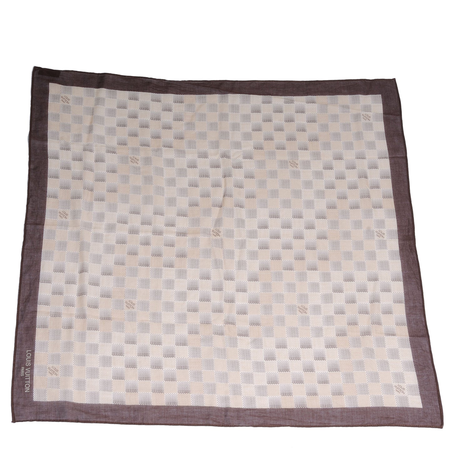 Cotton Damier Scarf