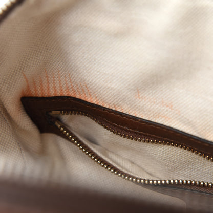 Gucci Monogram Vintage Web Small Boston Dark Brown 10 of 14