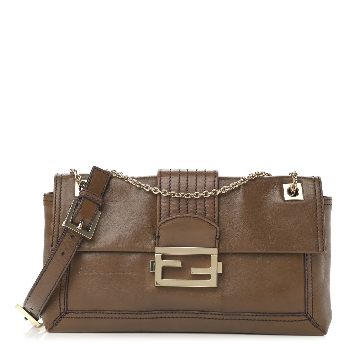 Vitello Acqua Maxi Baguette Bag Saddler