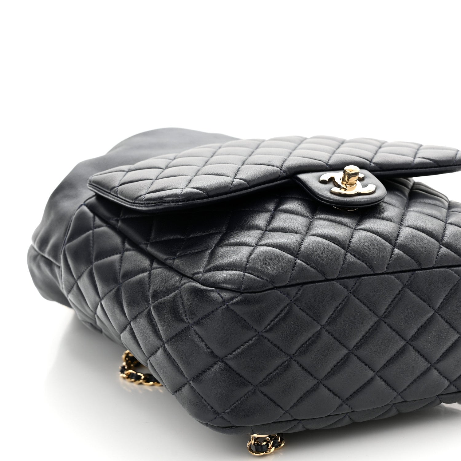Chanel Lambskin Quilted Large In Seoul Backpack Navy 9 of 11