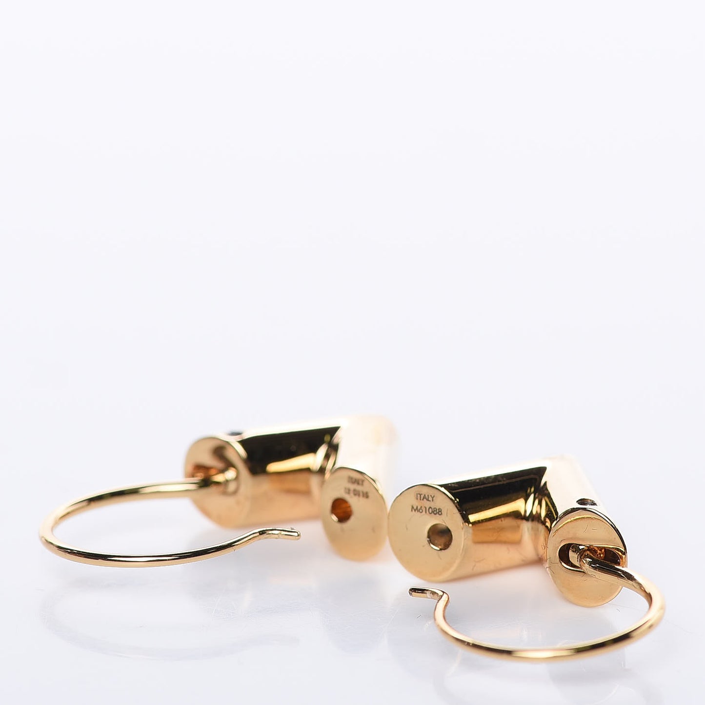 Brass Essential V Hoop Earrings Gold