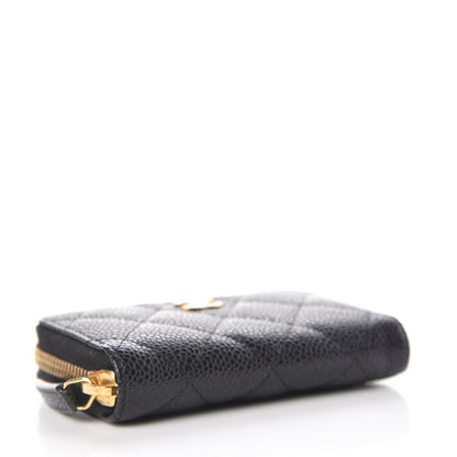 Chanel Caviar Quilted Zip Coin Purse Black 4 of 8