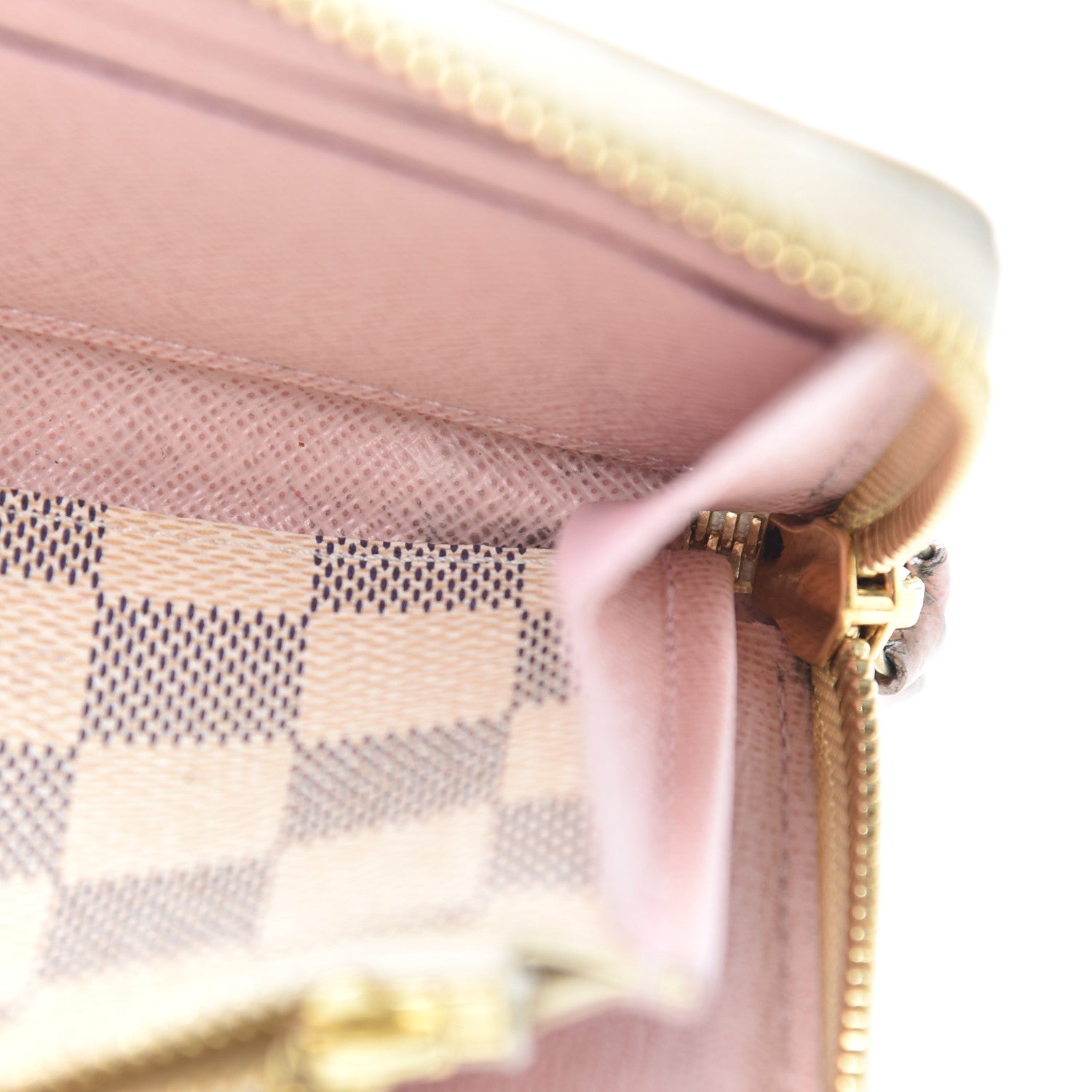 Louis Vuitton Damier Azur Clemence Wallet Rose Ballerine 9 of 16