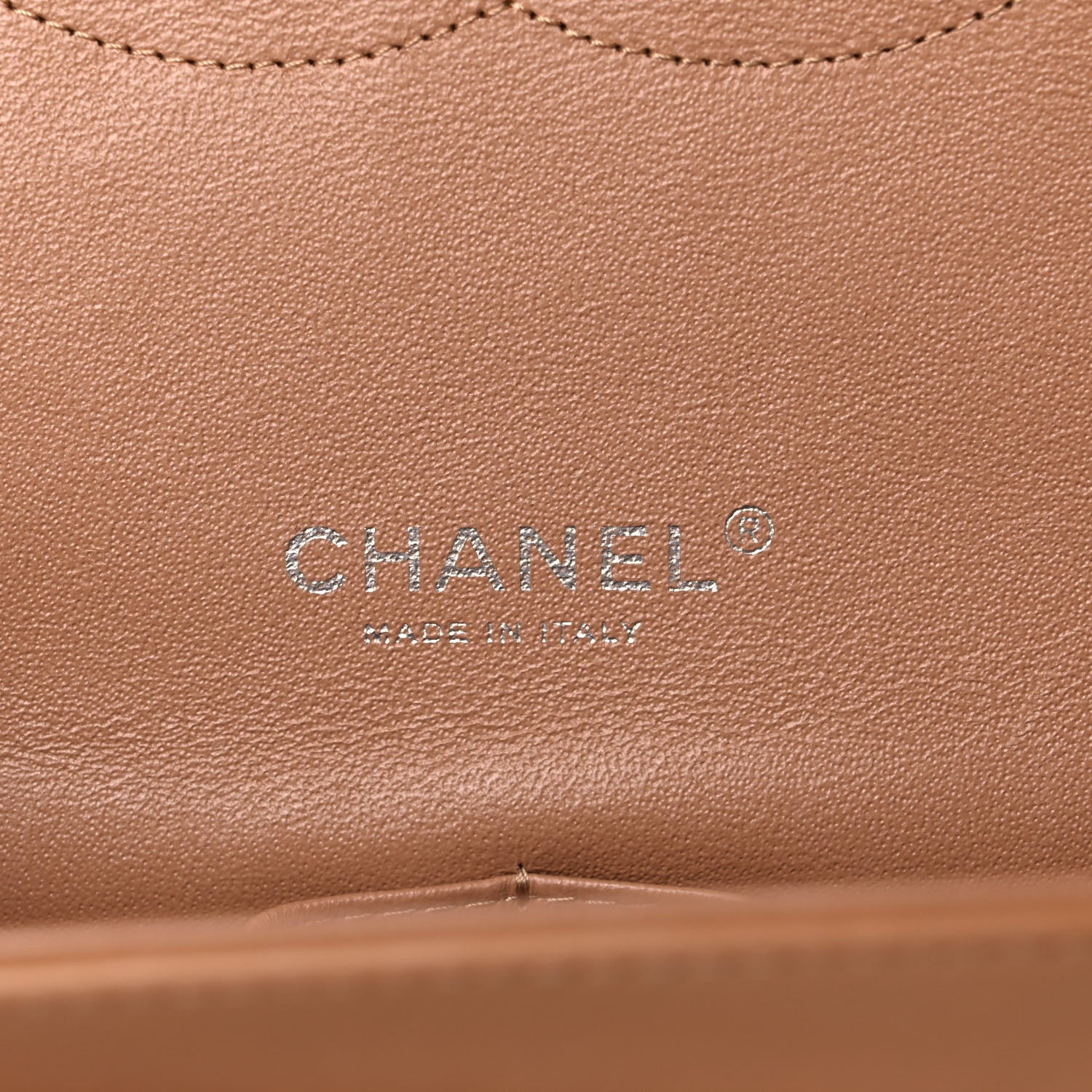 Chanel Patent Calfskin Quilted Maxi Double Flap Dark Beige 6 of 14