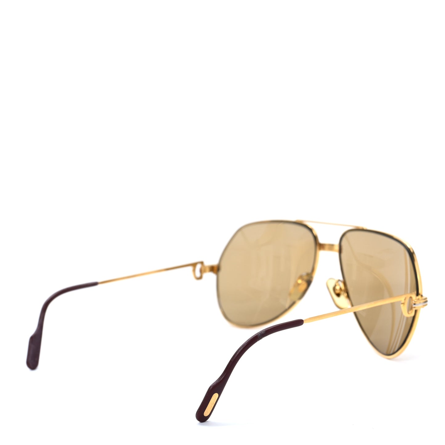 Metal Gold Plated Vendome Louis Aviator Sunglasses