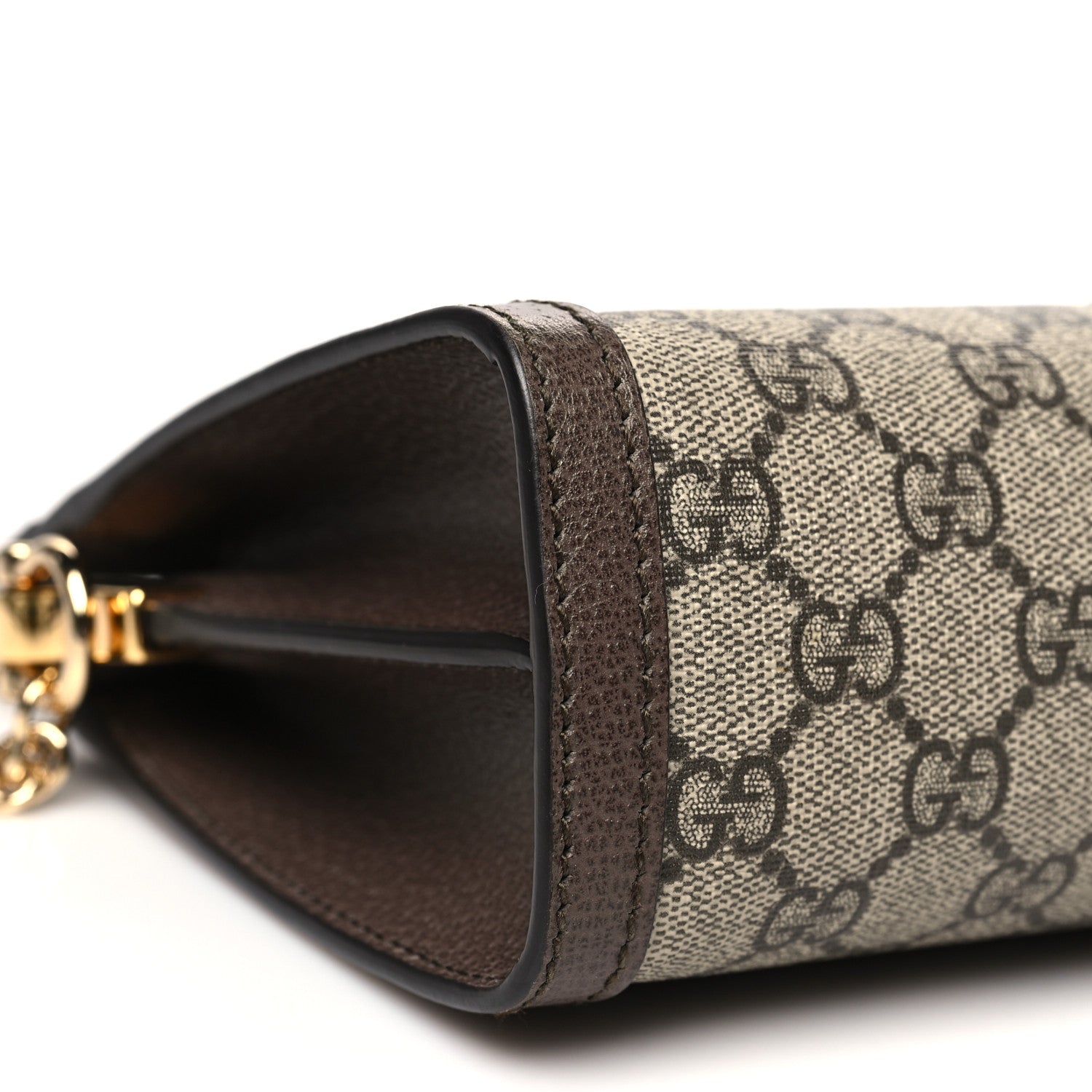 Gucci GG Supreme Monogram Web Small Ophidia Chain Shoulder Bag Brown 9 of 10