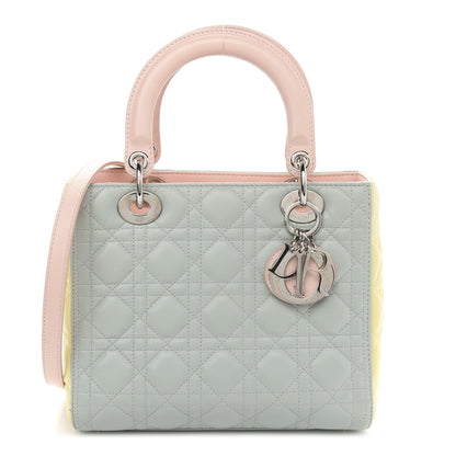 Christian Dior Lambskin Cannage Medium Tri-Color Lady Dior Multicolor 1 of 12