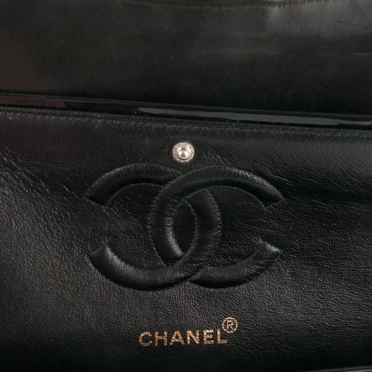 Chanel Patent Quilted Medium Double Flap Black 7 of 9