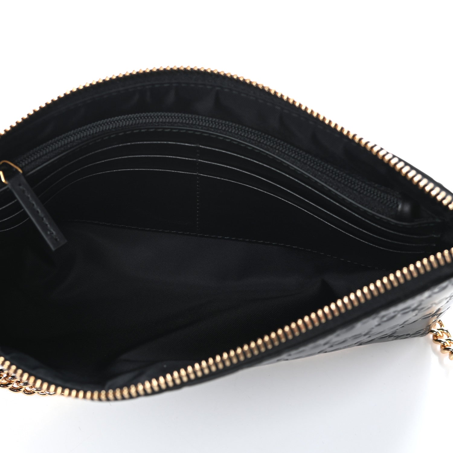Gucci Guccissima Signature Wrist Wallet Black 5 of 9