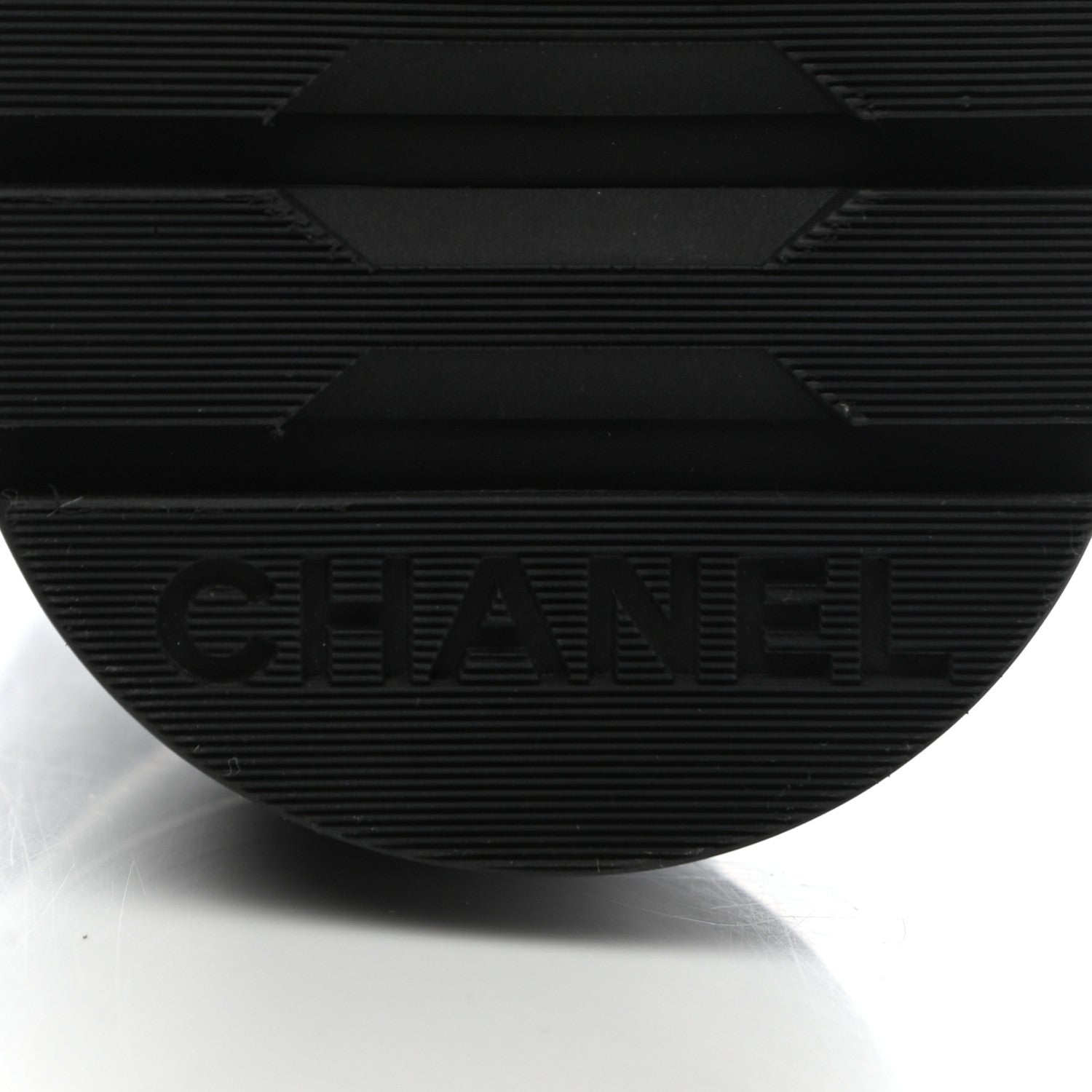 Chanel Shiny Lambskin Quilted Lace Up Combat Boots 38 Black 7 of 9