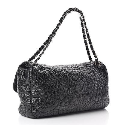 Chanel Vinyl Graphic Edge Flap Black 3 of 15