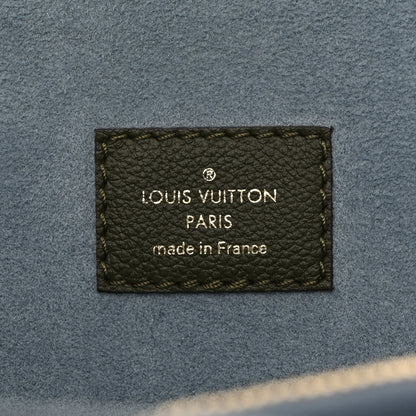 Louis Vuitton Grained Calfskin Lockme Shopper Kaki 6 of 10