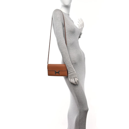 Hermes Evercolor Constance Wallet To Go Gold 2 of 11