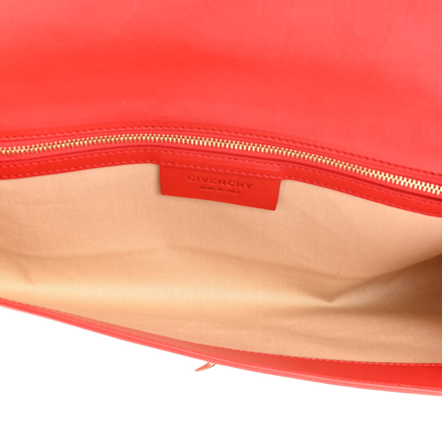 Calfskin Long Clutch With Me Blood Orange