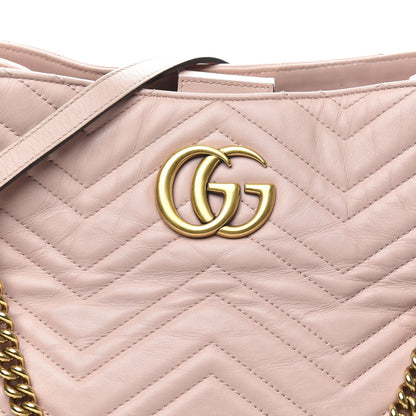 Gucci Calfskin Matelasse Medium GG Marmont Shoulder Tote Bag Perfect Pink 18 of 18