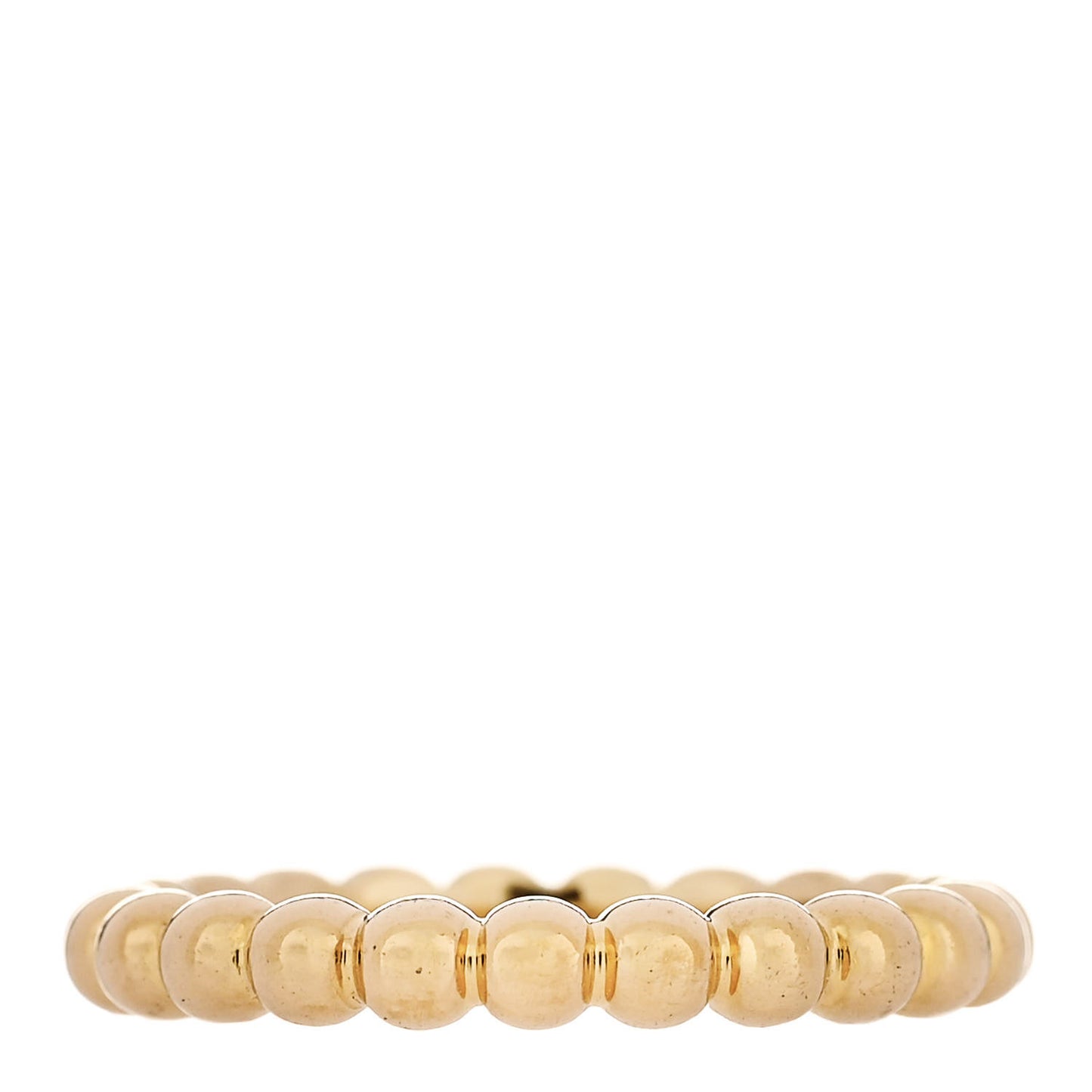 18K Yellow Gold Medium Perlee Ring 50 5.25