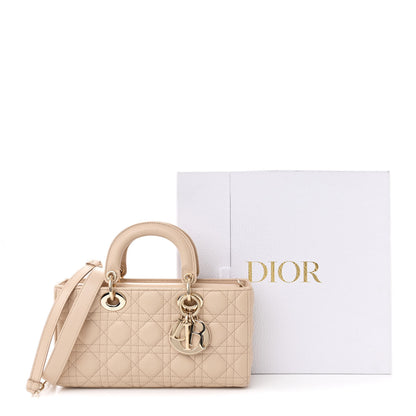 Christian Dior Lambskin Cannage Medium Lady D-Joy Beige Aesthetic 15 of 15