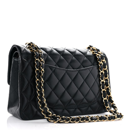 Chanel Lambskin Quilted Small Double Flap Black 3 of 15