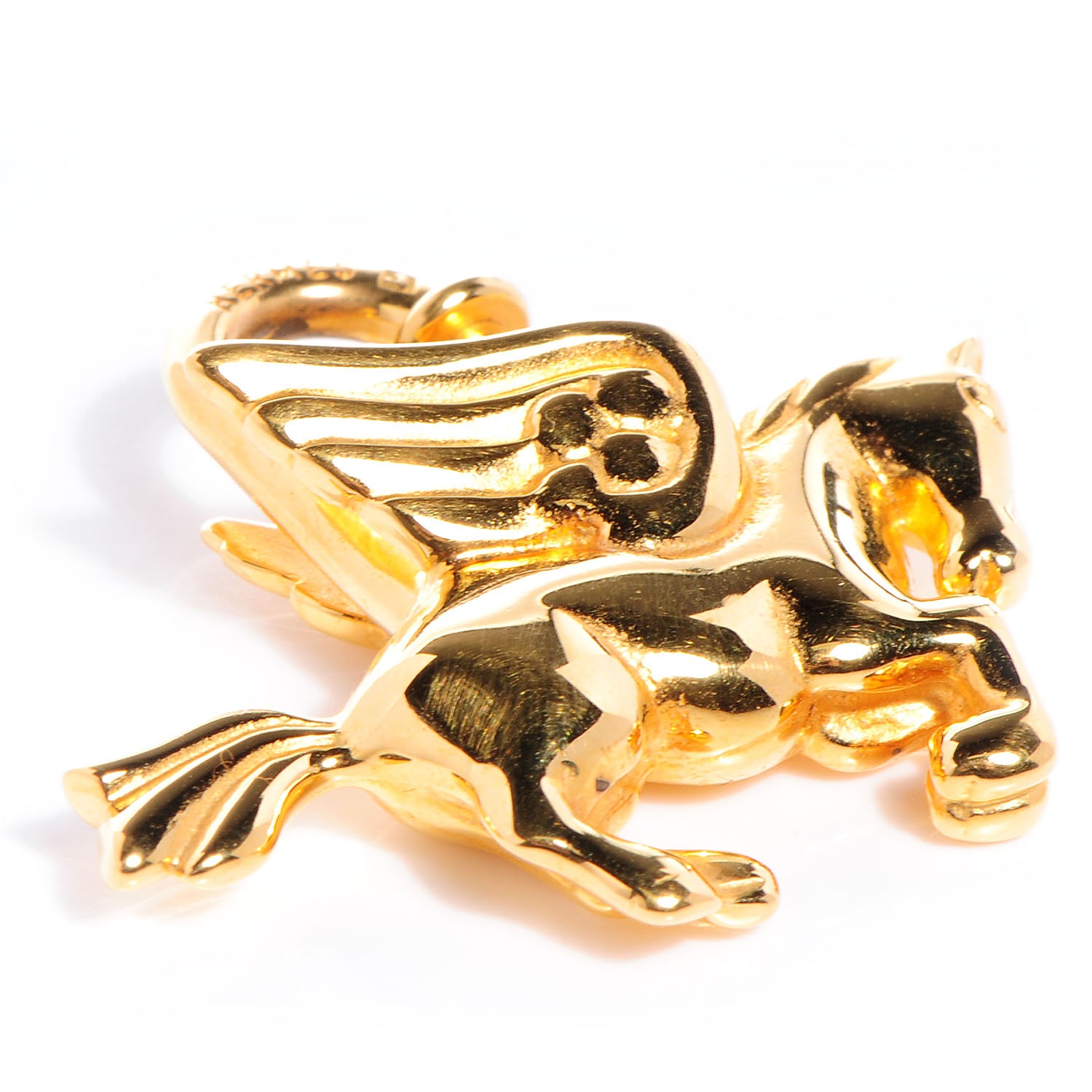 Hermes Pegasus Cadena Lock Gold Plated 4 of 6