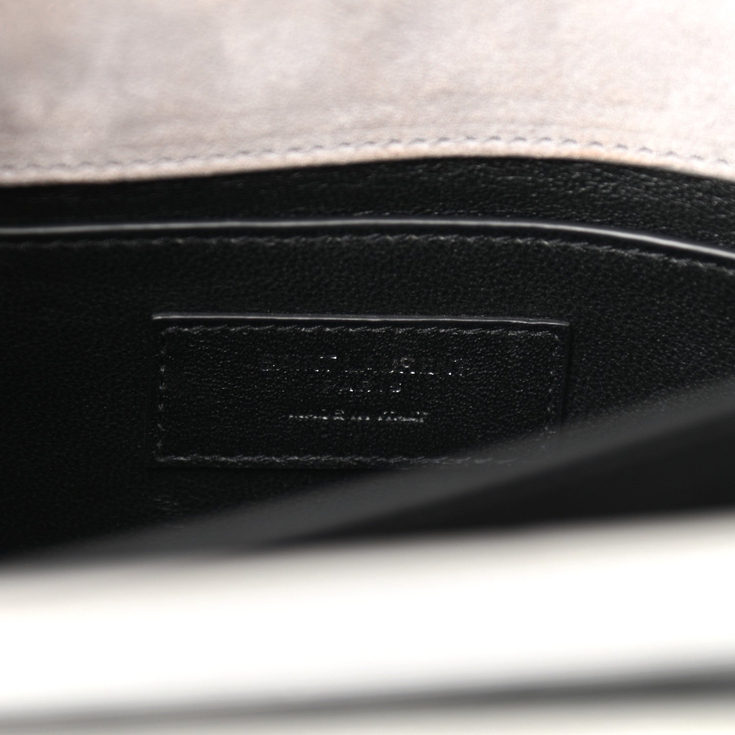 Saint Laurent Specchio Calfskin Striped Medium Monogram Sunset Dark Silver 5 of 9