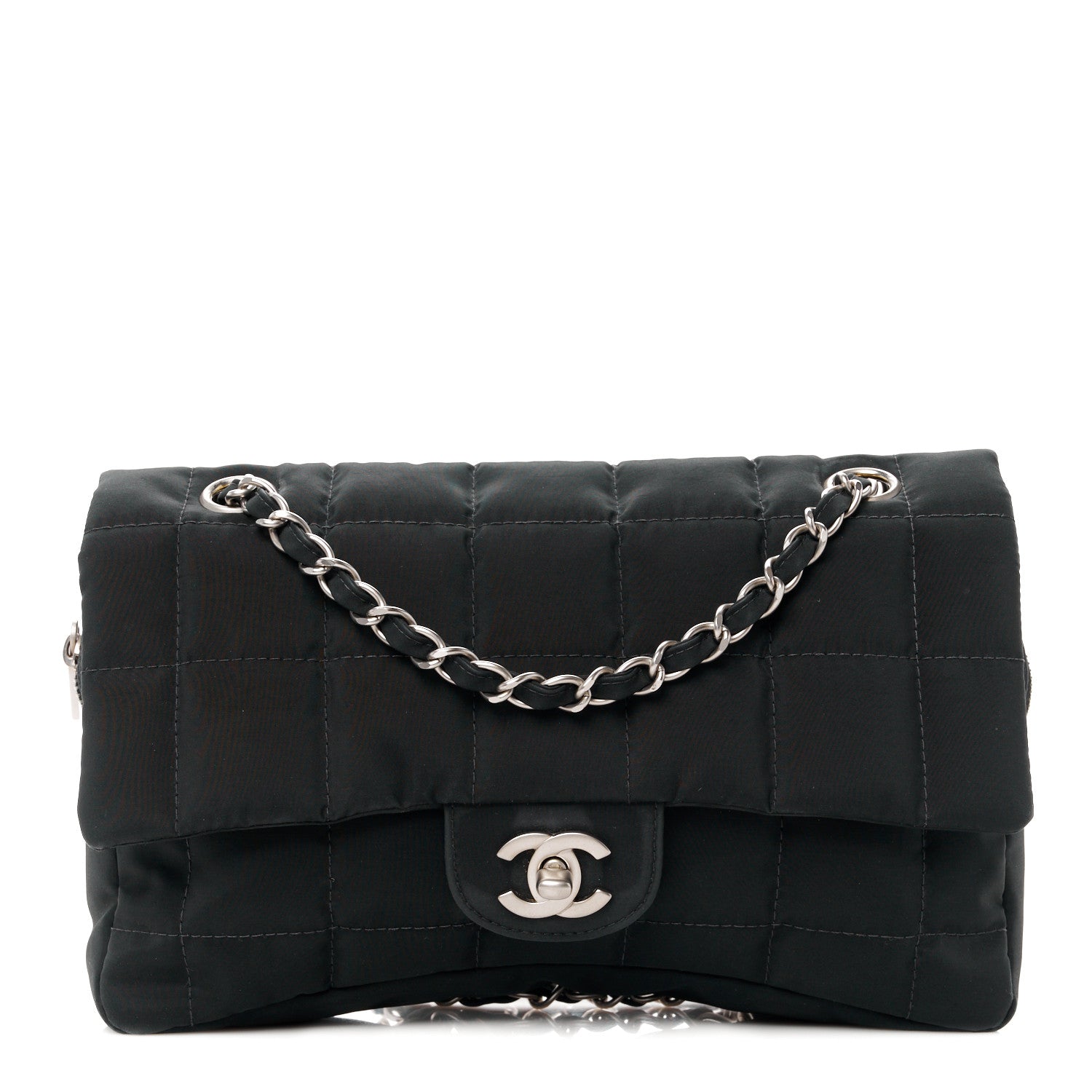 Chanel Nylon Square Quilted Flap Black 1 of 13