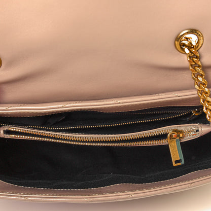 Saint Laurent Calfskin Y Quilted Monogram Medium Loulou Chain Satchel Dark Latte 4 of 4