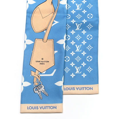 Louis Vuitton Silk Monogram Gradient By The Pool Bandeau Blue 2 of 3