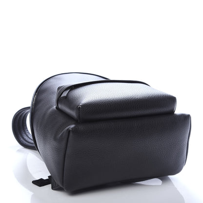 Balenciaga Smooth Calfskin Logo Small Everyday Backpack Black White 3 of 10
