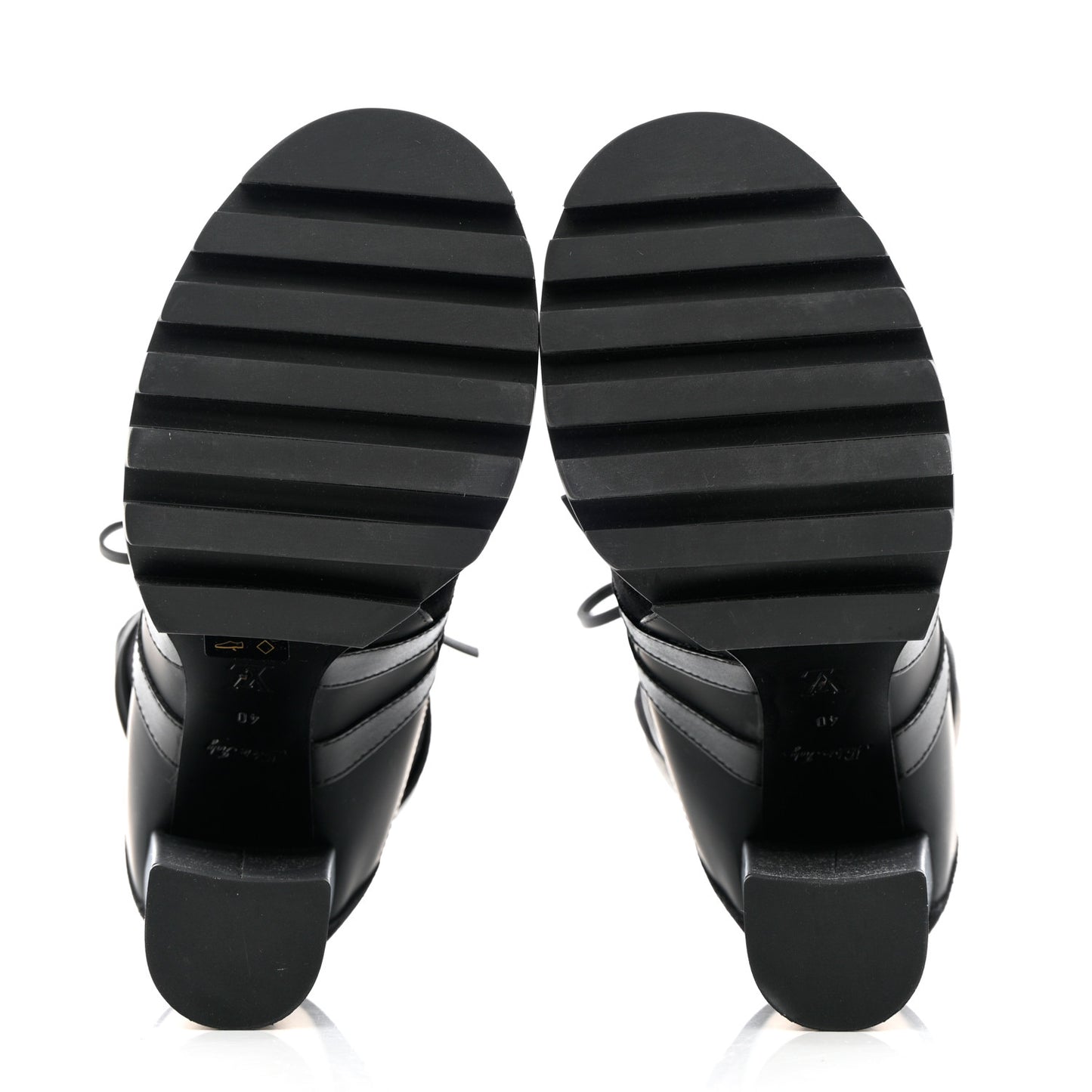Suede Calfskin Monogram Star Trail Ankle Boots 40 Black