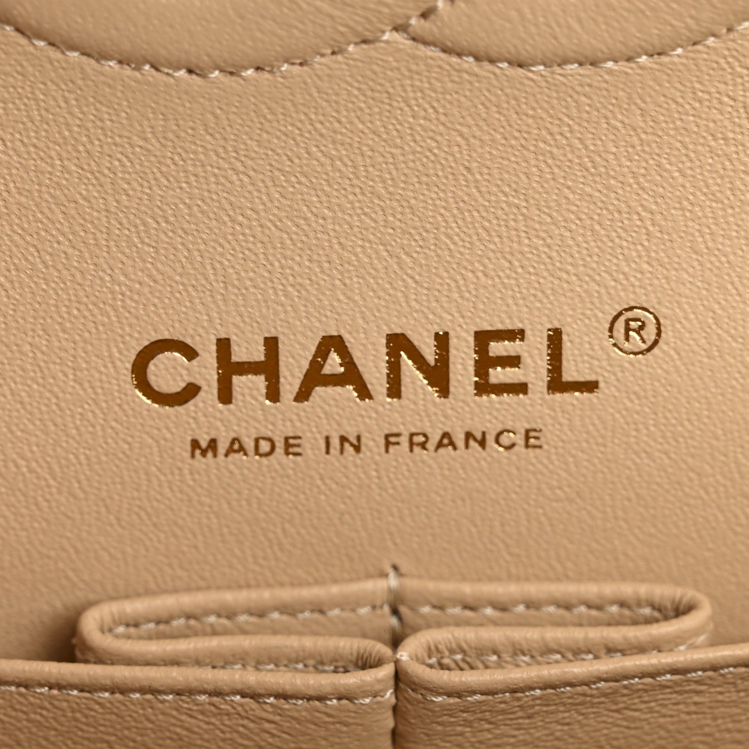 Chanel Caviar Quilted Medium Double Flap Beige 6 of 11