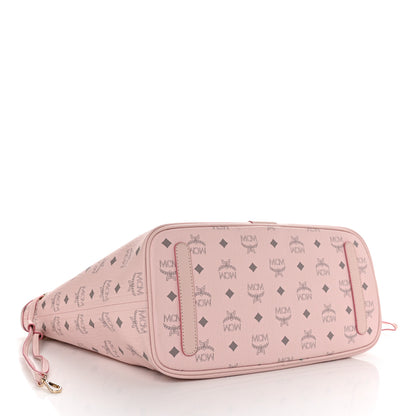 MCM Visetos Medium Liz Reversible Shopper Tote Powder Pink 5 of 12