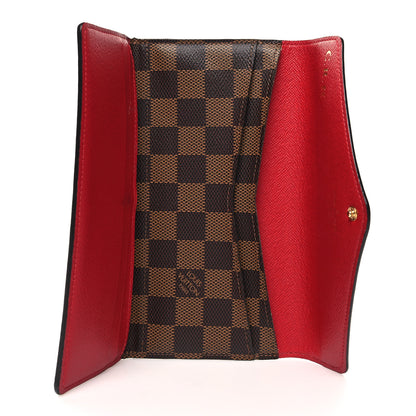 Louis Vuitton Damier Ebene Josephine Wallet Red 6 of 13