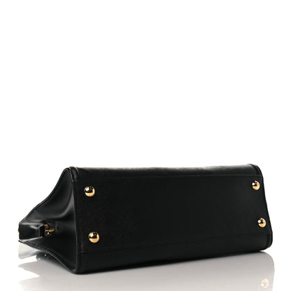 Prada Saffiano Soft Calfskin Large Tote Black 5 of 9