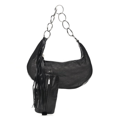 Chanel Mesh Calfskin Sport Tassel Hobo Black 1 of 13